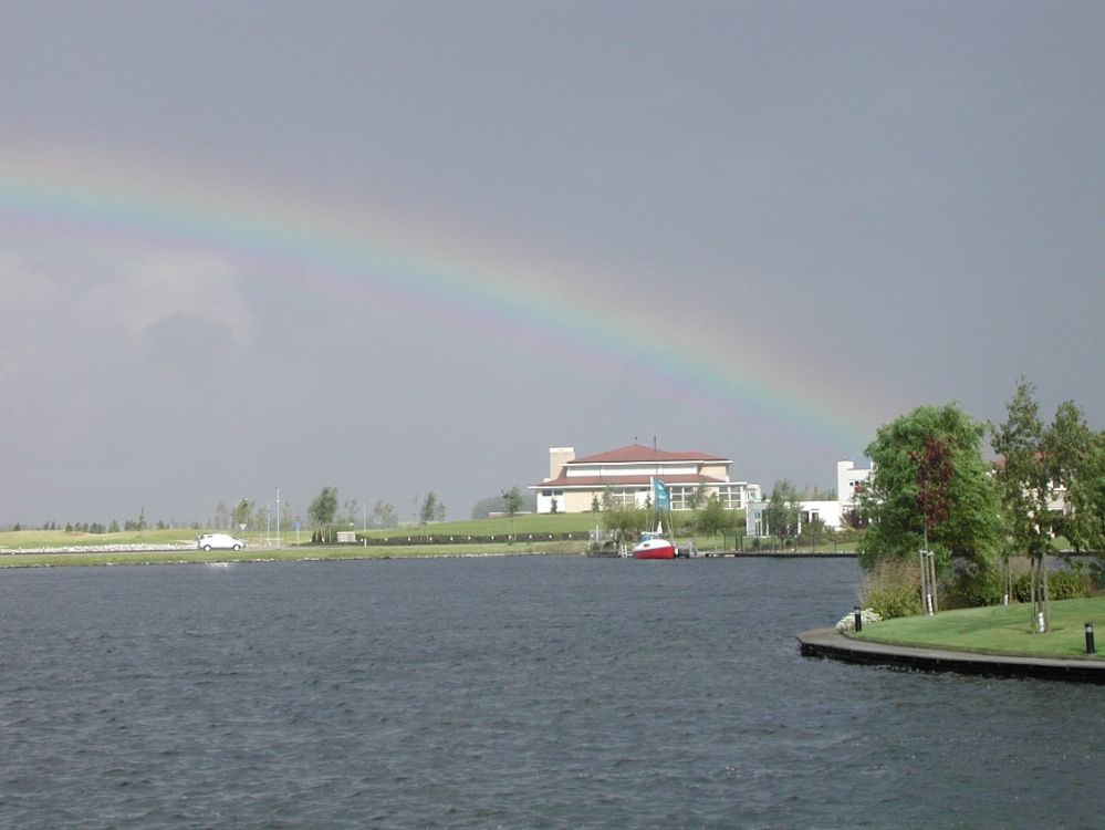 Het clubhuis van De Goese Golf
